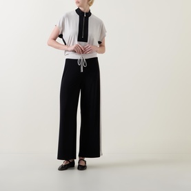Colour-Blocked Drawstring Trousers