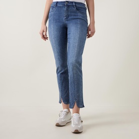 Embellished Cropped Jeans