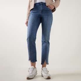 Embellished Cropped Jeans