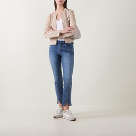 Embellished Cropped Jeans