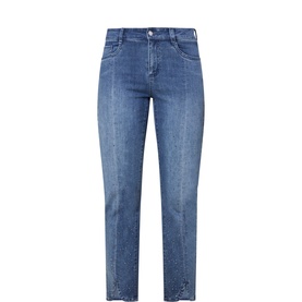 Embellished Cropped Jeans