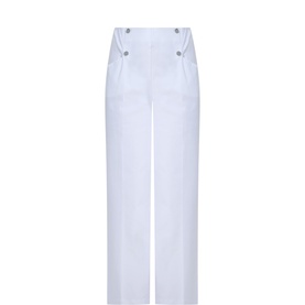 Pressed Straight-Leg Trousers