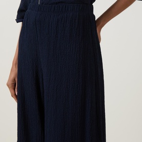 Seersucker Balloon Trousers
