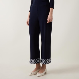Guipure Knitted Cropped Trousers