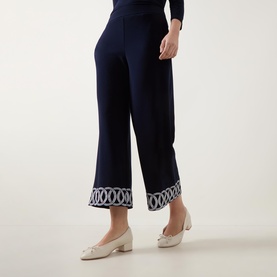 Guipure Knitted Cropped Trousers
