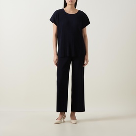 Pleated Wide Leg Trousers