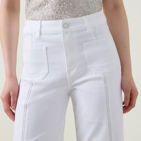 Cropped Wide Leg Jeans