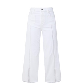 Cropped Wide Leg Jeans