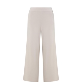 Side Slit Mid-Rise Wide Leg Trousers