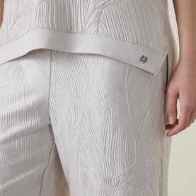 Textured Wide Leg Trousers