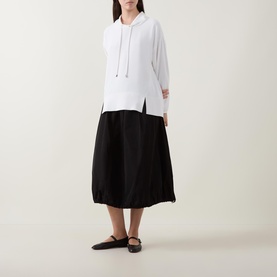 Drawstring Side Split Sweatshirt