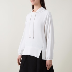 Drawstring Side Split Sweatshirt