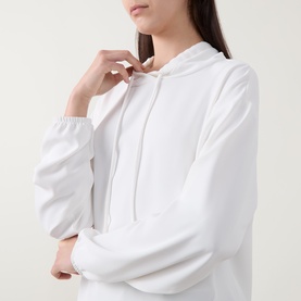 Drawstring Side Split Sweatshirt