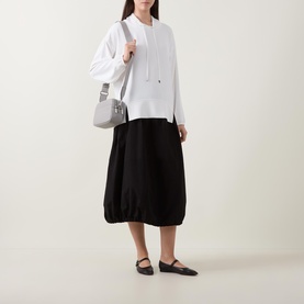 Drawstring Side Split Sweatshirt