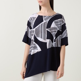 Abstract Stripe Top