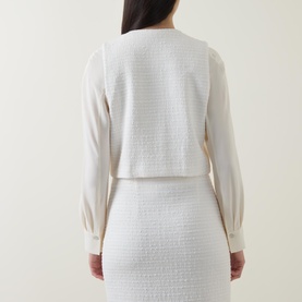 Boucle Knitted Sweater Vest