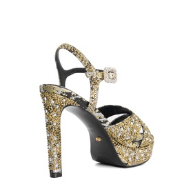 Mayve Embellished Platform Heels
