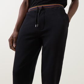 Artist Stripe Drawstring Cuffed Sweatpants