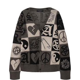Barker Jacquard Knitted Cardigan