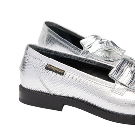 Metallic Tassel Loafers