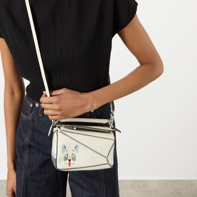 Futurist Cat Puzzle Mini Crossbody Bag