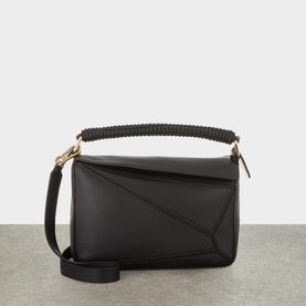 Puzzle Small Woven Crossbody Bag