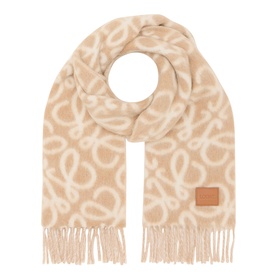 Logo Anagram Fringe Scarf