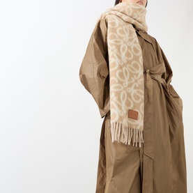 Logo Anagram Fringe Scarf