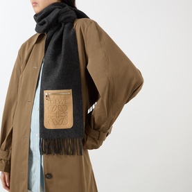 Zip Pocket Anagram Logo Scarf