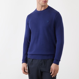 Superfine Tonal Eagle Knit Sweater
