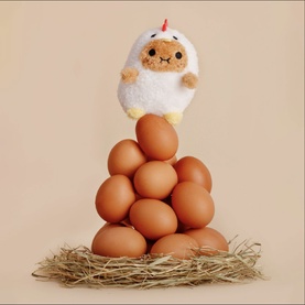 Chicken Ricespud Mini Sitting Plush Toy