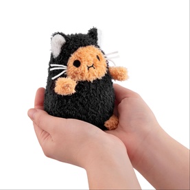 Black Kitty Ricespud Mini Sitting Plush Toy