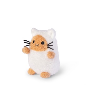 White Kitty Ricespud Mini Sitting Plush Toy