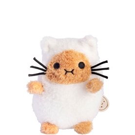 White Kitty Ricespud Mini Sitting Plush Toy