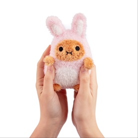 Pink Bunny Ricespud Mini Sitting Plush Toy