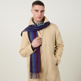 Trent Striped Tassel Scarf