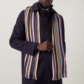 Artist Stripe Wrap Scarf