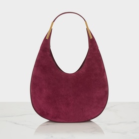 Florence Small Suede Hobo Bag