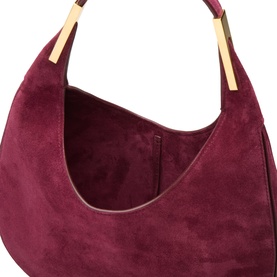 Florence Small Suede Hobo Bag