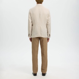 Charles Single-Breasted Linen Blazer