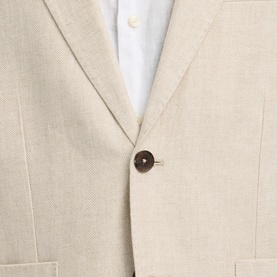 Charles Single-Breasted Linen Blazer