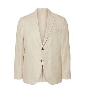 Charles Single-Breasted Linen Blazer