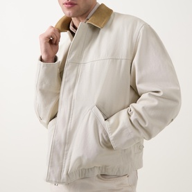 Corduroy Collar Casual Jacket