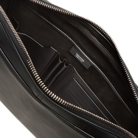 Logo Leather Laptop Pouch
