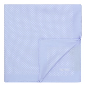 Logo Dotted Silk Pocket Square