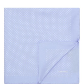 Logo Dotted Silk Pocket Square
