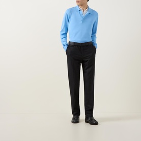 Regular Fit Long-Sleeved Polo Shirt