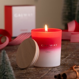 Cinnamon Small Wooden Lid Jar Candle
