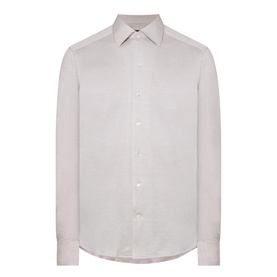 Silk-Linen Regular Fit Casual Shirt