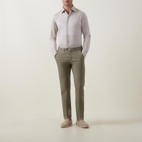 Silk-Linen Regular Fit Casual Shirt